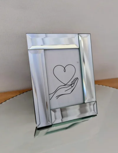 cadre photo vintage miroirs biseauté