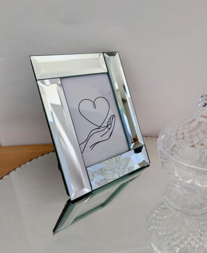 cadre photo vintage miroirs biseauté