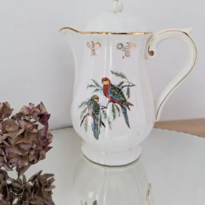 cafetière ancienne faïence GEIN les moineaux de Paris