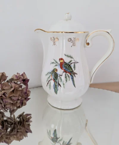 cafetière ancienne faïence GEIN les moineaux de Paris