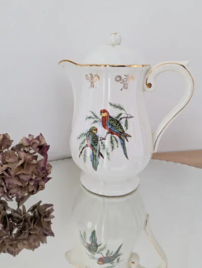 cafetière ancienne faïence GEIN les moineaux de Paris