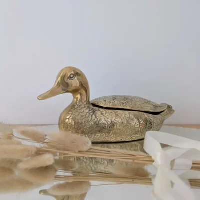 canard laiton vide poche vintage