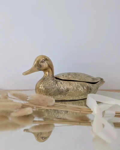 canard laiton vide poche vintage