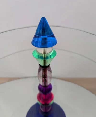 coupe à fruits en verre vintage design Leonardo