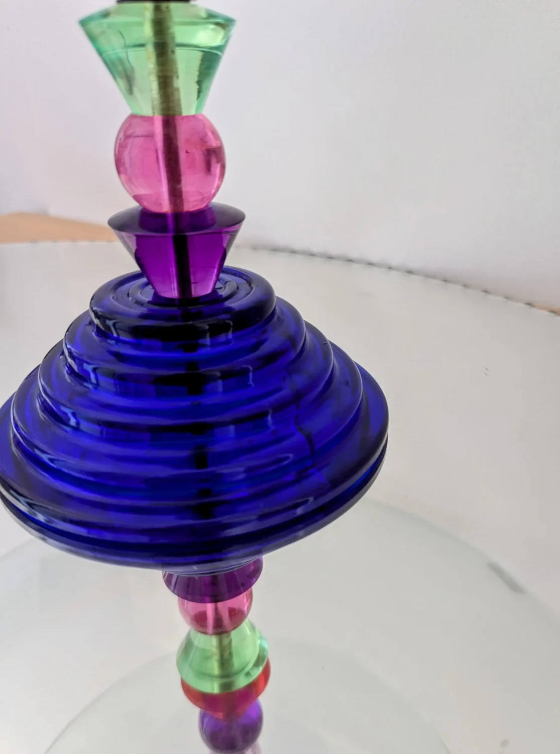 coupe à fruits en verre vintage design Leonardo