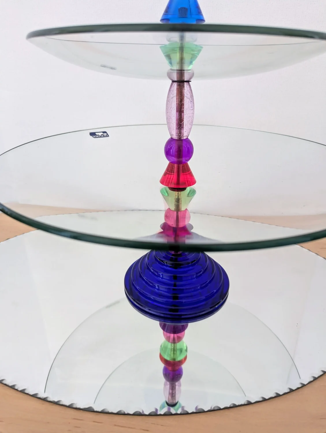 coupe à fruits en verre vintage design Leonardo