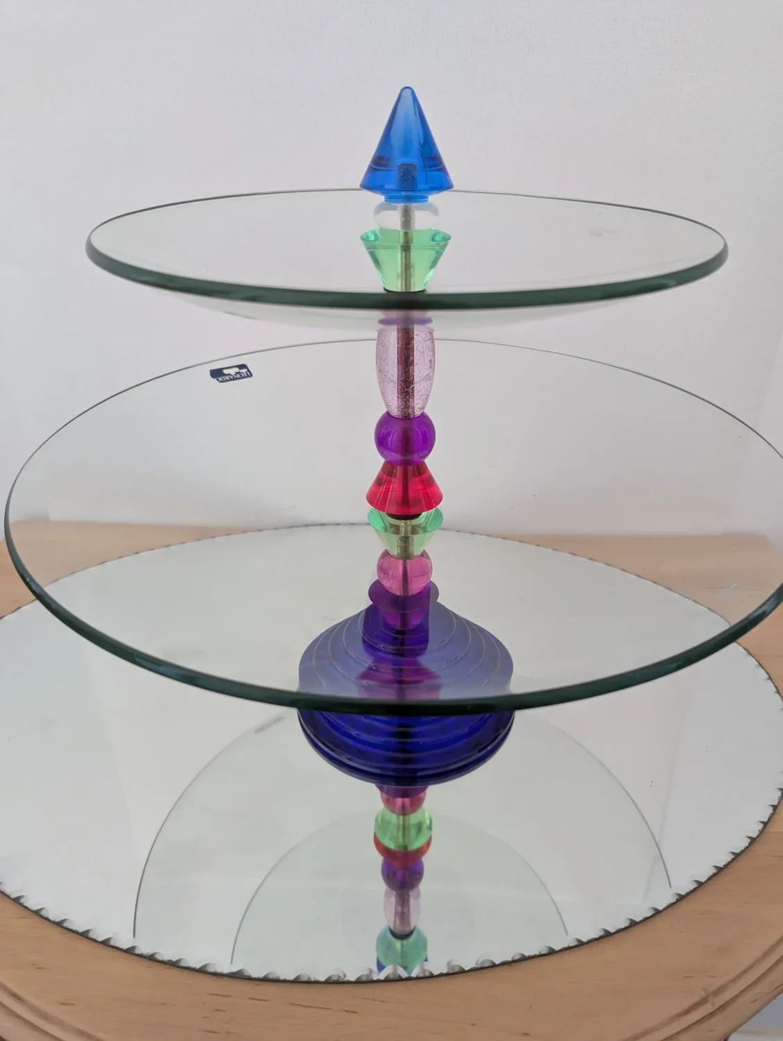 coupe à fruits en verre vintage design Leonardo