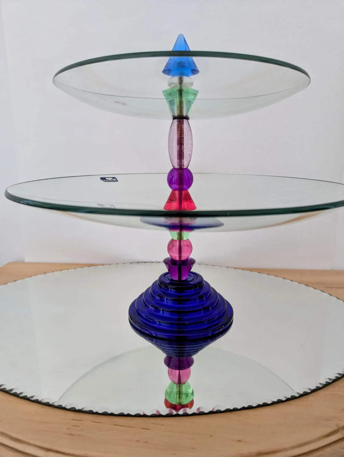 coupe à fruits en verre vintage design Leonardo