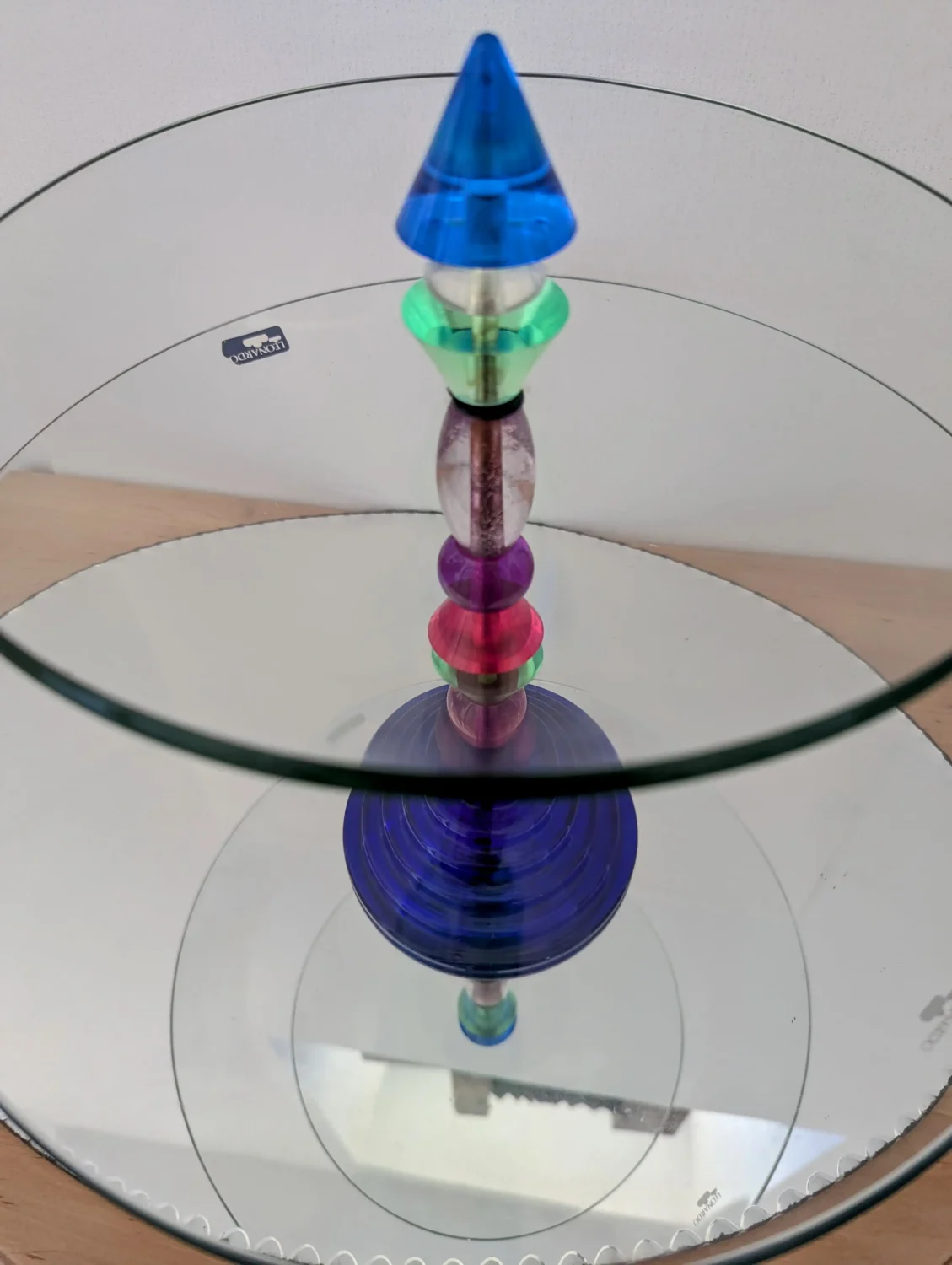 coupe à fruits en verre vintage design Leonardo