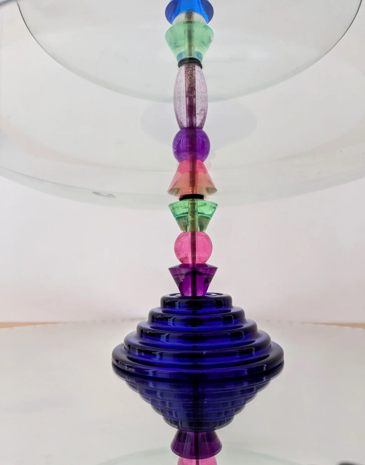 coupe à fruits en verre vintage design Leonardo