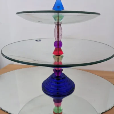 coupe à fruits en verre vintage design Leonardo