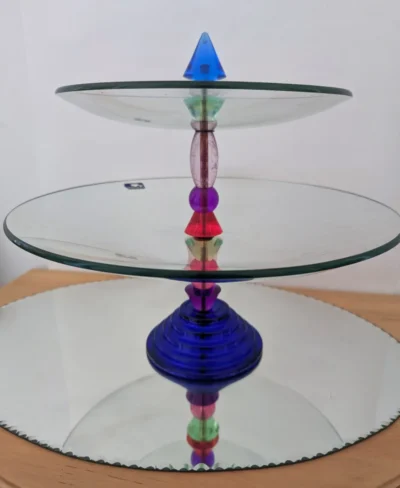 coupe à fruits en verre vintage design Leonardo