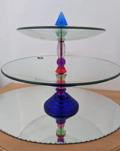 coupe à fruits en verre vintage design Leonardo