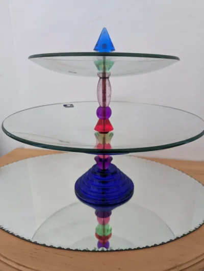 coupe à fruits en verre vintage design Leonardo