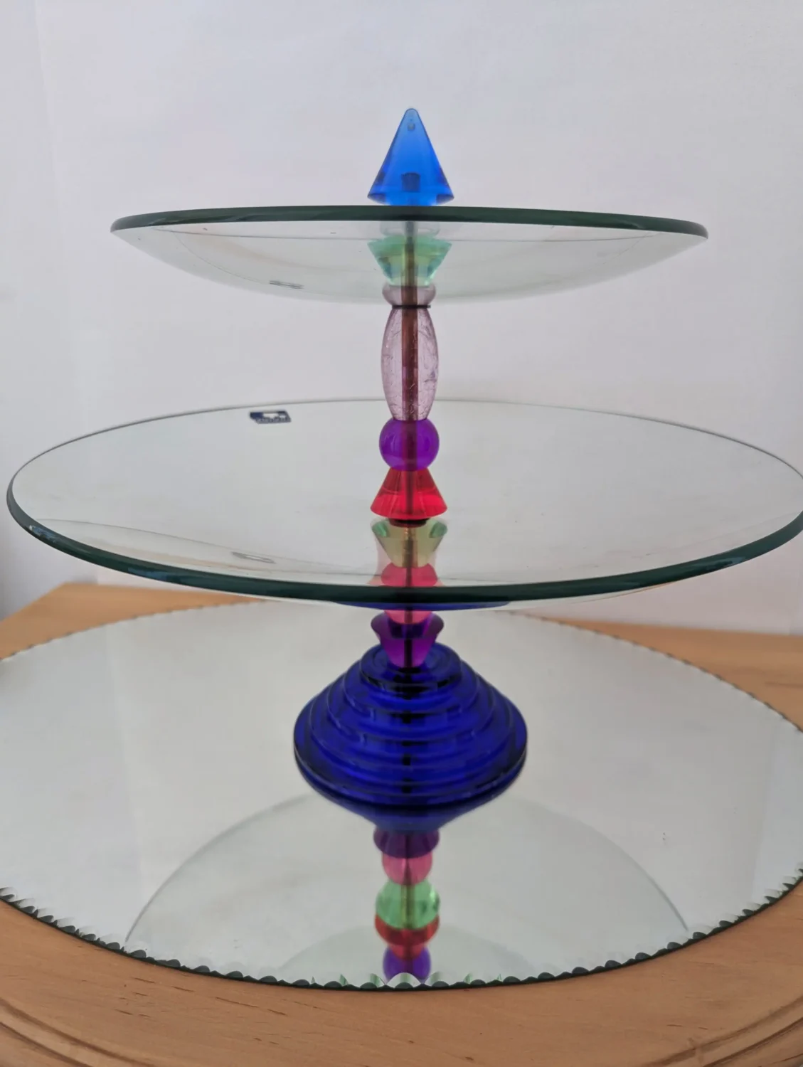 coupe à fruits en verre vintage design Leonardo