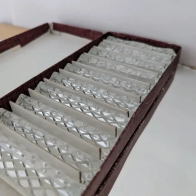 portes couteaux vintage en cristal ciselé