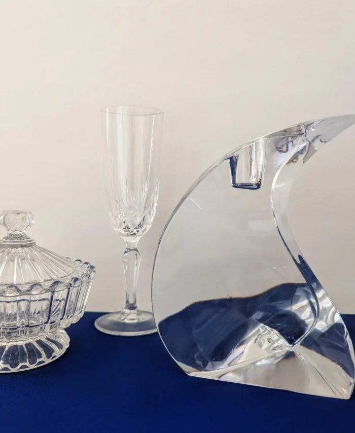 Sélection objets vintage déco en cristal