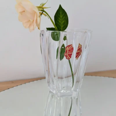 Vase cristal Vannes Le Chatel vintage