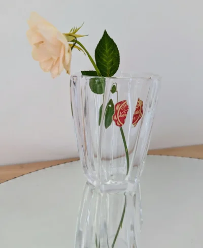 Vase cristal Vannes Le Chatel vintage