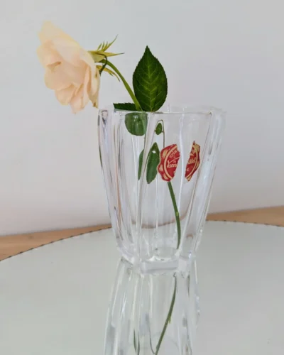 Vase cristal Vannes Le Chatel vintage