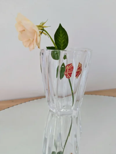 Vase cristal Vannes Le Chatel vintage