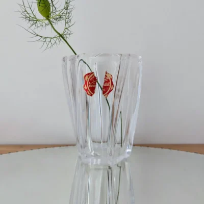 Vase cristal Vannes Le Chatel vintage