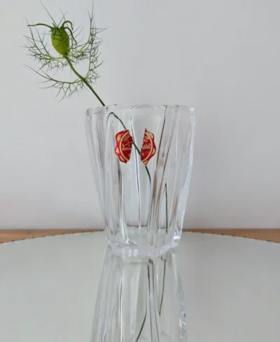 Vase cristal Vannes Le Chatel vintage