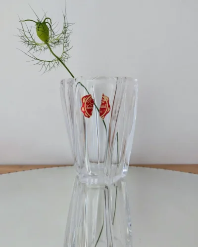 Vase cristal Vannes Le Chatel vintage