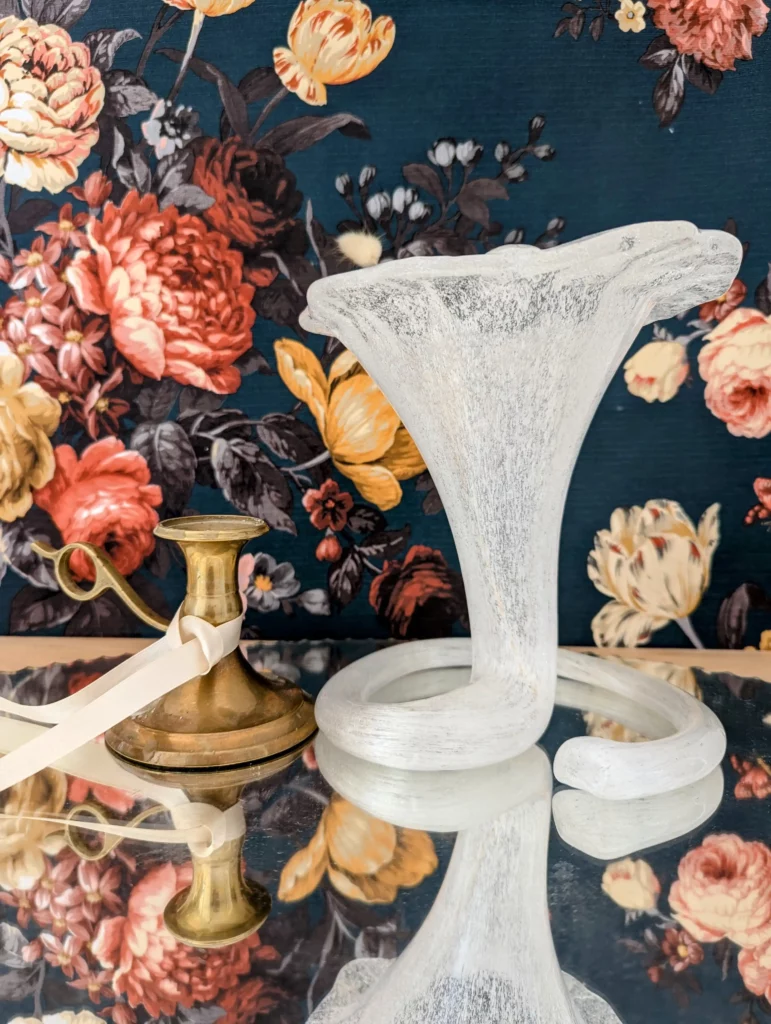 vase trompette verre de murano vintage