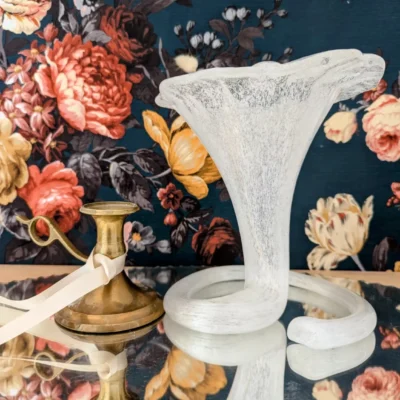 vase trompette verre de murano vintage