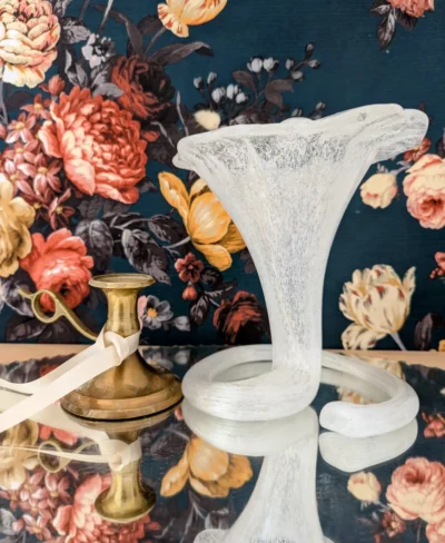 vase trompette verre de murano vintage