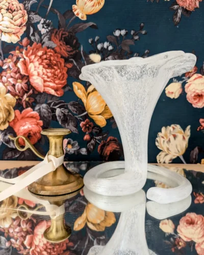 vase trompette verre de murano vintage