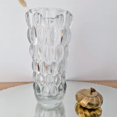 vase verre moulé design vladislav urban pour sklo union modèle Rosice