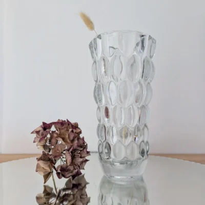 vase verre moulé design vladislav urban pour sklo union modèle Rosice