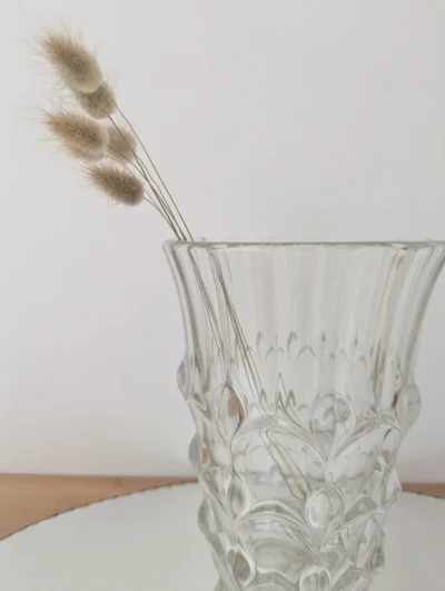 vase cristal Val St Lambert vintage