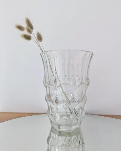 vase cristal Val St Lambert vintage