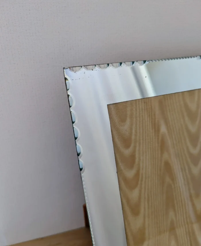 Cadre photo miroir biseauté vintage à poser