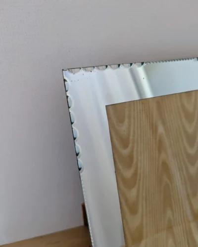 Cadre photo miroir biseauté vintage à poser