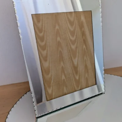 Cadre photo miroir biseauté vintage à poser
