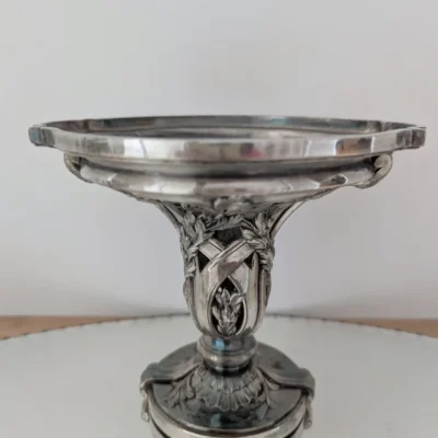 centre de table Gallia métal argenté