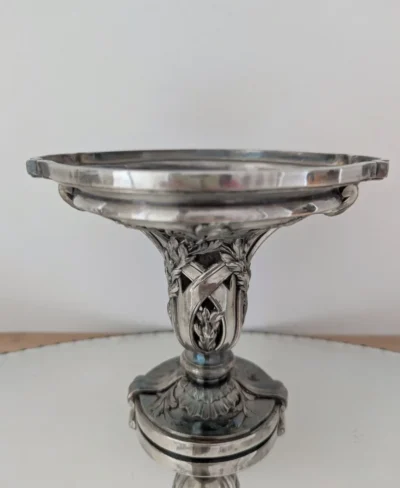 centre de table Gallia métal argenté