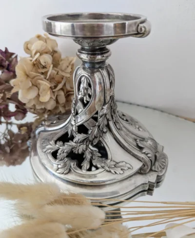 centre de table Gallia métal argenté