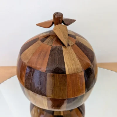 seau à glaçons noix de coco vintage années 50