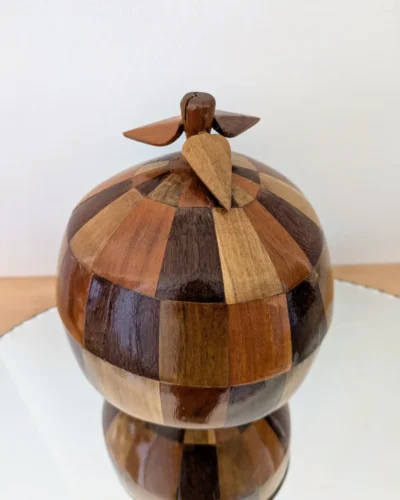 seau à glaçons noix de coco vintage années 50