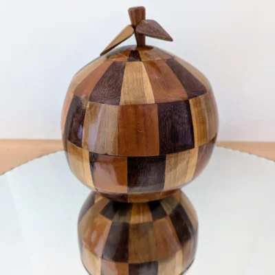 seau à glaçons noix de coco vintage années 50