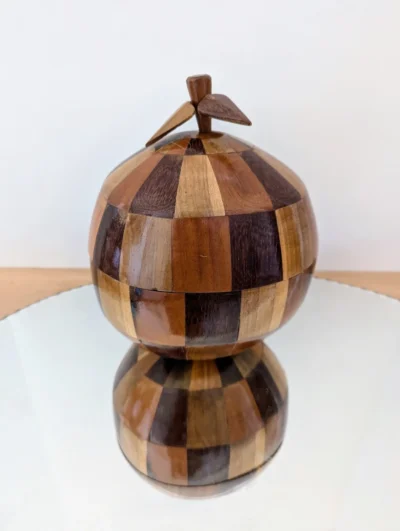 seau à glaçons noix de coco vintage années 50