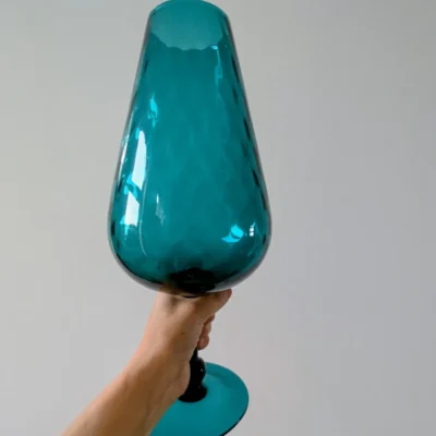 vase Empoli verre soufflé Italie vintage