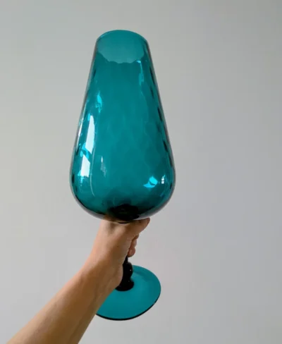 vase Empoli verre soufflé Italie vintage