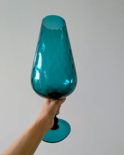 vase Empoli verre soufflé Italie vintage