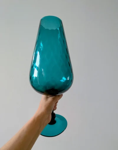 vase Empoli verre soufflé Italie vintage